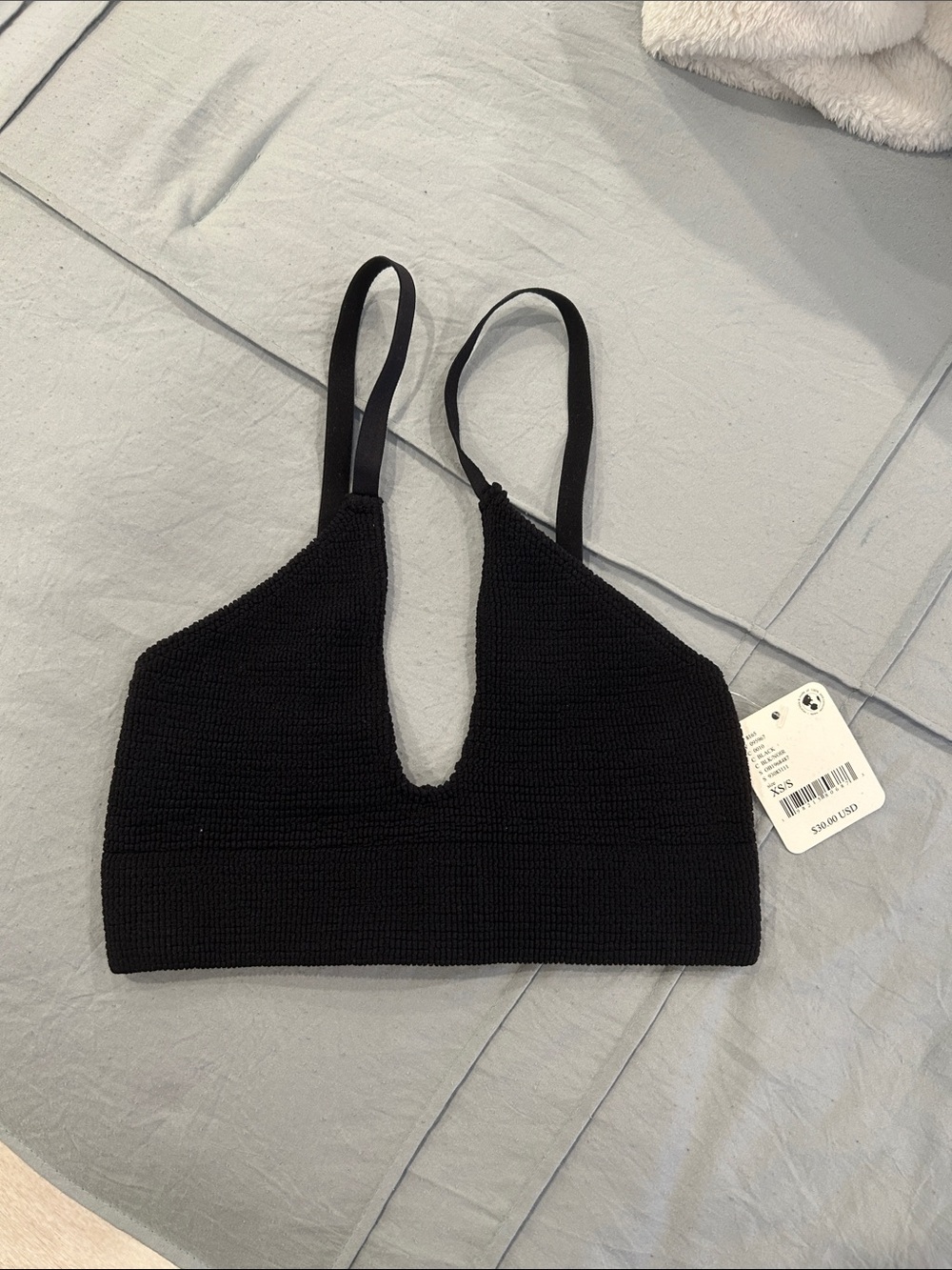 Free People Plunge Bralette - Black